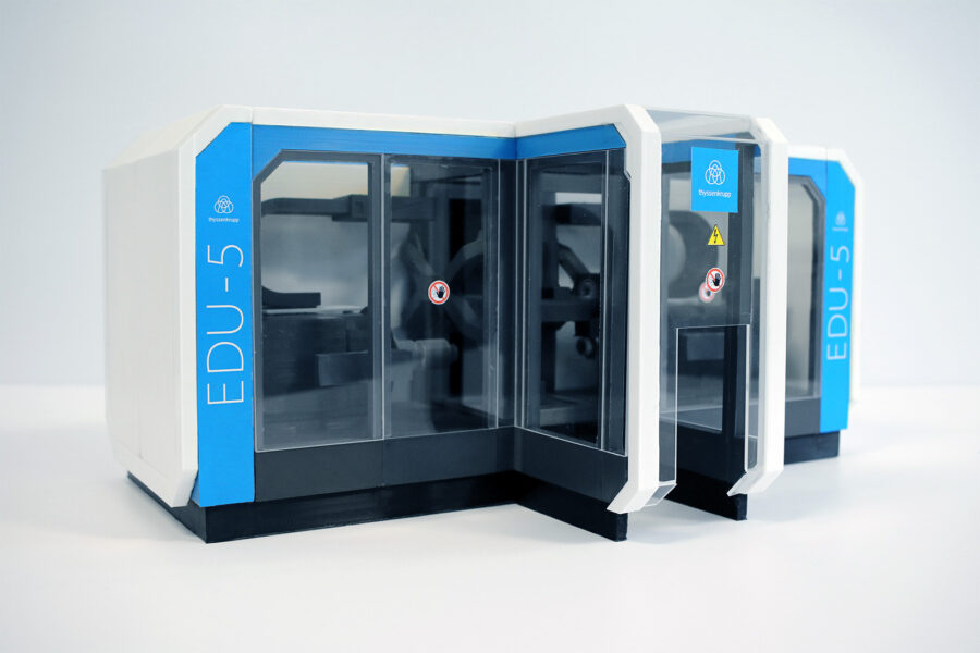 Schaalmodel, scale model of a production machine